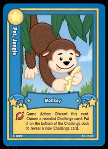 2007 Ganz Webkinz Series 1 Card Monkey #15