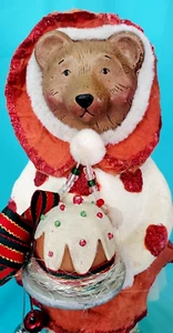 LCM FÜR SILVESTRI - MÄDCHEN BÄR M. PFLAUMENPUDDING "IMAGINE MAGIC" WEIHNACHTSFIGUR - Bild 1 von 14