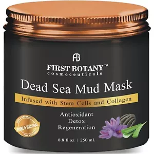 First Botany 100% Natural Mineral-Infused Dead Sea Mud Mask 8.8oz Stem Cells ... - Picture 1 of 7