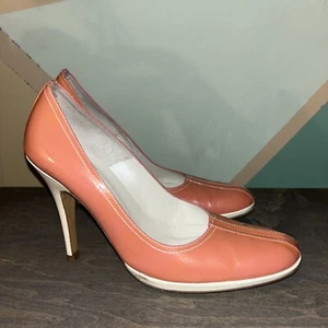 Vintage Charles David Pink Patent Leather Heels Size 8B - Picture 1 of 3