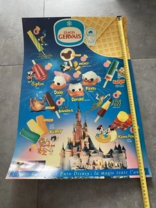 Affiche glace vintage poster Gervais Eurodisney Euro Disney 1992 excellent rare - Bild 1 von 4