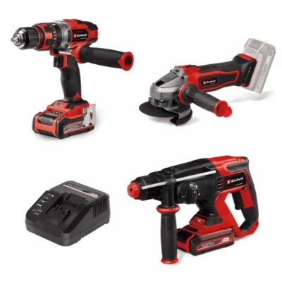 3er Pack Werkzeug Bohrmaschine, Schleifer, Bohrmaschine (2x3,0Ah) - EINHELL 4257242 - Bild 1 von 4