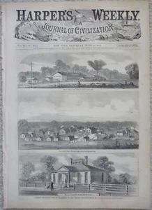 1862 Harper's Weekly June 21, Civil War, Mechanicsville, Battle of Fair Oaks - Picture 1 of 9