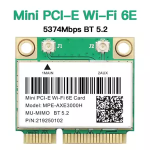 MPE-AX3000H WiFi 6 Mini PCI-E WiFi Card Dual Band BT5.2 Wireless Network Adapter - Picture 1 of 6