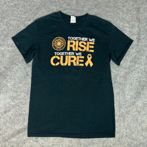 Appalachian State Mountaineers Mens Shirt Small Black Gold Cancer NCAA Football Cover