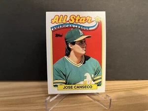 1989 MLB Topps Jose Canseco #401 AL All-Star Card - Pulled From Sealed Set - Picture 1 of 1