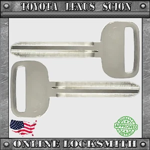 2 Uncut Ignition Replacement Key Blanks For Toyota Scion 1993 Up TR47 X217 - Picture 1 of 1