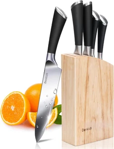 Denkich Set Coltelli Da Cucina, 6 Pezzi Professionali Tedesco in Acciaio Inossid - Foto 1 di 12