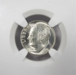 1946-D/D Low Pop/Top Pop Silver Roosevelt Dime NGC MS67+ Coin AJ144 - Picture 1 of 4