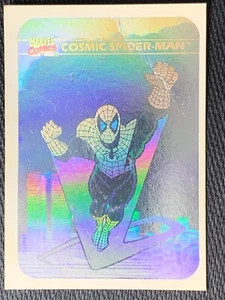 Marvel Universe 1990 Impel Hologram, Cosmic Spiderman, Damaged Crease - Picture 1 of 3