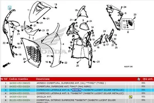 Verkleidung vorne rechts Cod.64303K53D00ZK NHB87M - Bild 1 von 1