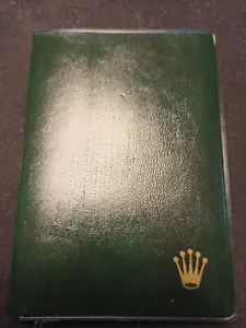Vintage ROLEX Plastic Wallet CARTERA Portefeuille Portafoglio REF 100.00.41 NOS - Imagen 1 de 4