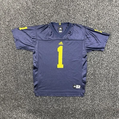 Vintage Michigan Wolverines Football Jersey Youth XL 18-20 Adidas Mesh Boys Kids - Image 1 of 4