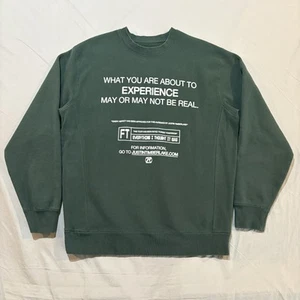Justin Timberlake Sweatshirt Mens Large Green The Forget Tomorrow World Tour - Picture 1 of 13