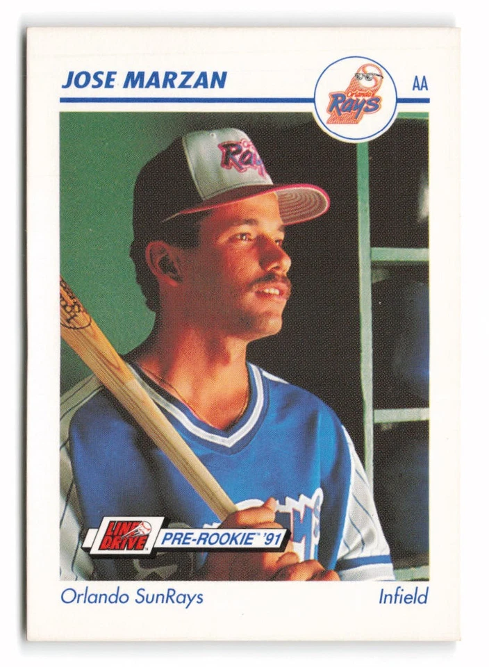1991 Line Drive AA #486 Jose Marzan Orlando Sun Rays - Image 1 of 2