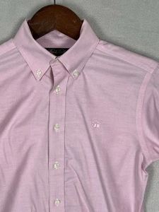 Camicia donna Brooks Brothers senza ferro con bottoni taglia M colore rosa cotone Supima - Foto 1 di 13