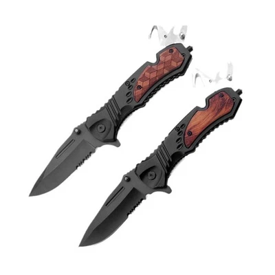 Foldable Pocket Knife for Men, Survival Knife, Hiking Cutting Tool, Camping Tool - Image 1 of 4