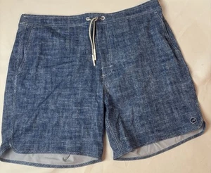 NWT Johnnie-O Mens Ariba Swim Trunks Board Shorts Lined Lake Blue Beach Sz XL - Picture 1 of 6