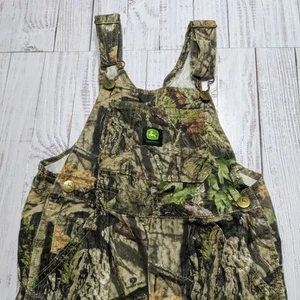 John Deere Bib Overalls Youth Size 6 Boy's Mossy Oak Camo - Picture 1 of 18