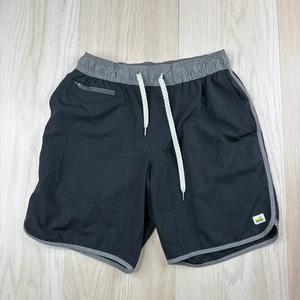 Vuori Men’s Black Cycled Performance 4 Way Stretch Drawstring Short 7" Size XS - Picture 1 of 11