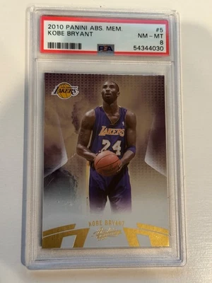 2011 Panini NBA Absolute Memorabilia Kobe Bryant #5 PSA 8 - Image 1 of 2
