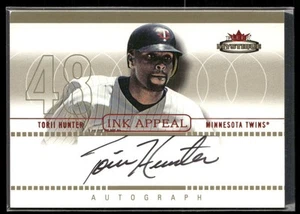 2003 Fleer Mystique Ink Appeal #IP-TH Torii Hunter Auto /48 - Picture 1 of 2