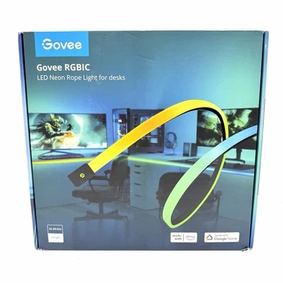 Govee RGBIC Neon Rope Lights for Desks, 16.4ft LED Gaming Desk Lights WIFI App - Image 1 of 4