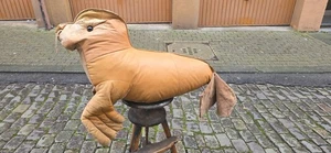 RIESEN ROBBE LEDERTIER THERAPIETIER MEGA GROSS VINTAGE LEDER TIER ROBBE H015-12 - Bild 1 von 18