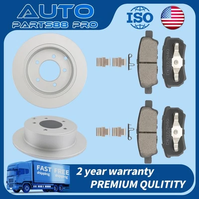 10.31" in Rear Rotors +Brake Pads for Dodge Avenger Caliber Chrysler 200 Sebring Foto 1 de 4