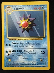 Starmie 064/102 Base Set Regular LP - Picture 1 of 5