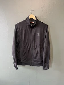 Puma x Ferrari Womens Black Full Zip Mock Neck Athletic Jacket Size Small - Picture 1 of 3