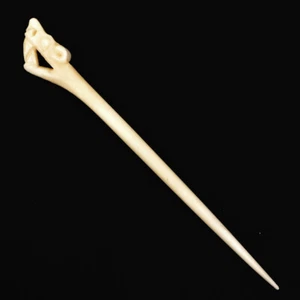Wikinger Gewandnadel aus Knochen - Mittelalter Haarnadel Viking Dress Pin Bone - Picture 1 of 3