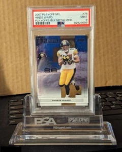 HINES WARD 2007 Playoff NFL Playoffs schwarz metallisiert PSA 9 Pop 1 keine höher - Bild 1 von 2