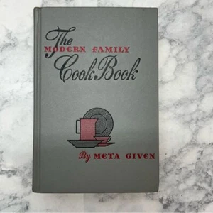 The Modern Family Cook BookGiven gray hardback vintage gray book 1961 Retro - Picture 1 of 12