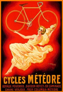 Cycles Météore Bicycle bike Racer poster Print - Picture 1 of 1