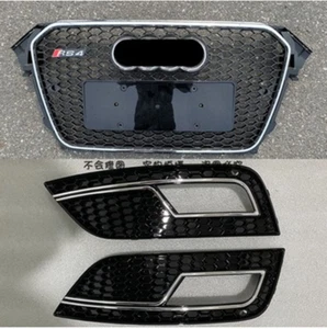 Parrilla de radiador estilo RS4 para Audi A4 B8.5 13-16 faros antiniebla parrilla parrillas delanteras - Imagen 1 de 9