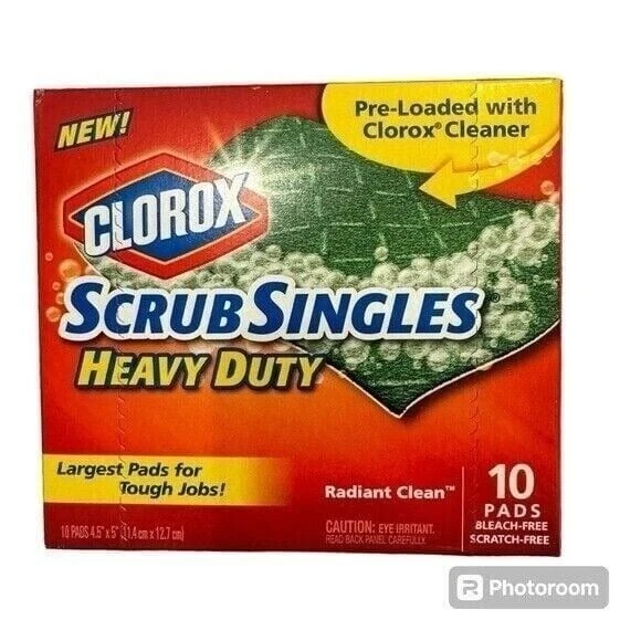 Clorox Scrub Singles Heavy Duty Radiant Clean 10 Pads - Image 1 of 1