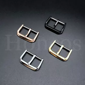 16-18-20-22-24MM WATCH BUCKLE FITS FOR LEATHER RUBBER WATCH BAND STRAP HEAVY - Picture 1 of 16