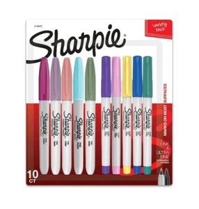 Sharpie Variety Pack Markers,Pastels, Pack of 10 (5 Fine & 5 Ultra Fine Markers) - Picture 1 of 1