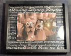 Disney Parks Frosted Glass Floating Hanging Picture Frame 4x6 Or 5x7 Photos