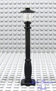 NEW Lego City/Town/Village BLACK STREET LIGHT - Minifig Train Station Lamp Post - Picture 1 of 1