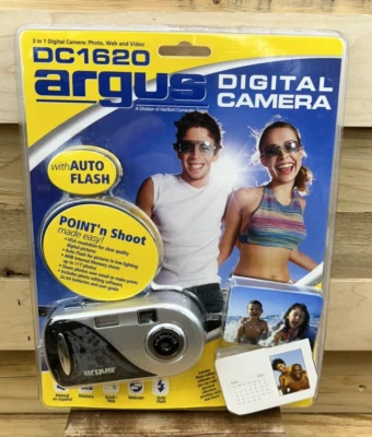 Cámara digital Argus DC1620 3 en 1 foto, web y video con flash automático NUEVA sellada Foto 1 de 4