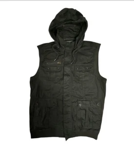 SouthPole Function Utility Vest Black Sleeveless Full Zip Pockets Mens XXL - Picture 1 of 16
