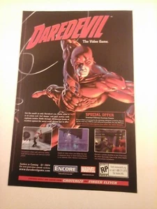 2004 Video Game Print Ad - DAREDEVIL THE VIDEO GAME - MARVEL ENCORE WIND-UP  - Picture 1 of 1