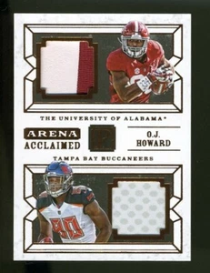 2017 Panini Pantheon Arena Acclaimed O.J. HOWARD Dual Jersey Patch Rookie RC /25 - Picture 1 of 1