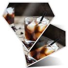 2 x Diamond Stickers 7.5 cm - Black Russian Cocktail Vodka Coffee  #21241