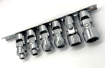 NEW SK Tools USA 3/8" DR SAE Swivel Universal Socket Set Shallow Flex Wobble Lot - Image 1 of 4