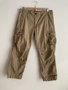 Pantaloni cargo uomo Arizona Jeans taglia 36X30 marrone originale gamba dritta escursionismo outdoor - Foto 1 di 14