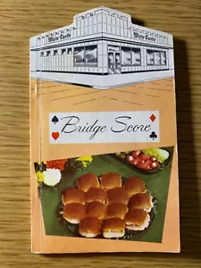 1950s WHITE CASTLE HAMBURGER RESTAURANTS vintage card game booklet BRIDGE SCORE - Picture 1 of 4