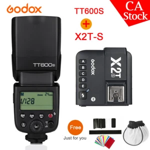 US Godox TT600S 2.4G Wireless Camera Flash Gun Speedlite+X2T-S Trigger For Sony - Picture 1 of 12